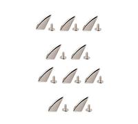 Trimming Shop Metal Dragon Claw Spike Studs Screw Back for Decorating Clothes, Leathercraft, Jacket, Fabric Designing, DIY project (11mm x 17mm, Silver, 10pcs)