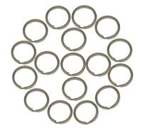 Trimming Shop Metal Keyrings Silver Flat Round Shape Keychain Jump Rings for Home Car Keys Attachment, Crafts Projects, DIY Leathercrafts, Purse Making 30mm, 1pc