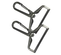 Trimming Shop Metal Lobster Claw Clasp with Keyring, 32mm, Gunmetal, 2pcs