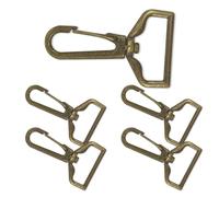 Trimming Shop Metal Lobster Claw Swivel Trigger Clip Hooks Clasp Snap Hook with Keyring Heavy Duty Metal Swivel Clasp for Bags, Keychains, Pet Collars, Webbing Straps, Crafts & DIY Use