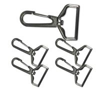 Trimming Shop Metal Lobster Claw Swivel Trigger Clip Hooks Clasp Snap Hook with Keyring Heavy Duty Metal Swivel Clasp for Bags, Keychains, Pet Collars, Webbing Straps, Crafts & DIY Use
