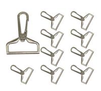 Trimming Shop Metal Lobster Claw Swivel Trigger Clip Hooks Clasp Snap Hook with Keyring Heavy Duty Metal Swivel Clasp for Bags, Keychains, Pet Collars, Webbing Straps, Crafts & DIY Use
