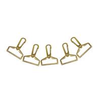 Trimming Shop Metal Lobster Claw Swivel Trigger Snap Clip Hooks Clasp for DIY Keyrings, Handbag, Purses, Pet Collar, Crafts, Webbing Straps (32mm, Gold, 5pcs)