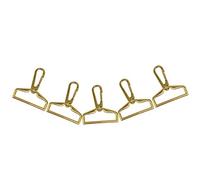 Trimming Shop Metal Lobster Claw Swivel Trigger Snap Clip Hooks Clasp for DIY Keyrings, Handbag, Purses, Pet Collar, Crafts, Webbing Straps (38mm, Gold, 5pcs)
