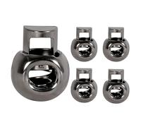Trimming Shop Metal Spring Loaded Toggle Cord Locker, 5pcs, Gunmetal