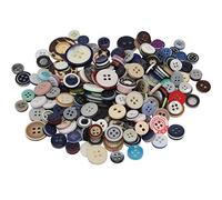 Trimming Shop Mixed Abstract 100g Round Resin Buttons, 2 & 4 Holes