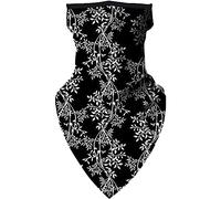 Trimming Shop Multifunctional Stretchy Neck Bandana Headwear Scarf with ear band Face Covering Dust Protection Reusable Washable Breathable for Unisex Outdoor Cycling Motorcycle, Floral Cripper