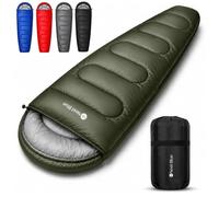 Trimming Shop Mummy Sleeping Bag 6ft Adults 3-4 Season -Green