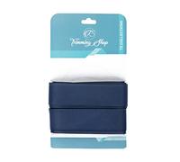 Trimming Shop Navy Blue Grosgrain Ribbon 25mm x 10 Metres - Durable Polyester Ribbed Ribbon for Gift Wrapping, Large Bows, Cake Decoration, Sewing, Craft & Packaging Use