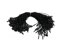 Trimming Shop Nylon String Hang Tag with Lock Labels Snap Lock Pins Attachment Secure Tag Fasteners for Price Tags Fashion Apparels, Clothing, 7 Inch, Black, 1000pcs