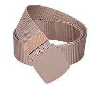 Trimming Shop Nylon Webbing Military-Style Belt, 1.5" Canvas Belt Flip Plastic Buckle, Combat for Cargo Pants, Tactical Belt for Military Wear, Outdoor Sports