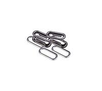 Trimming Shop Oval Eyelets with Washers Brass Rust-Proof Durable Grommets for DIY Projects, Stationary, Leathercrafts, Banner Making (40mm, Gunmetal, 50pcs)