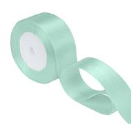 Trimming Shop Pastel Green Ribbon Roll - 23mm x 25 Metres - Double Sided Satin Brightly Coloured - 100% Polyester - for Gift Wrapping, Decorating, Arts and Craft - Machine Washable
