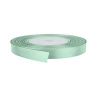 Trimming Shop Pastel Green Ribbon Roll - 6mm x 25 Metres - Double Sided Satin Brightly Coloured - 100% Polyester - for Gift Wrapping, Decorating, Arts and Craft - Machine Washable