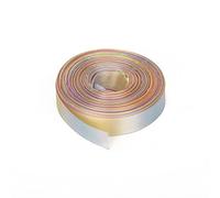 Trimming Shop Pastel Rainbow Ribbon Roll - 15mm x 25 Metres - Double Sided Satin Brightly Coloured - 100% Polyester - for Gift Wrapping, Decorating, Arts and Craft - Machine Washable