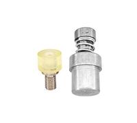 Trimming Shop Pin Type Flat Studs Rivet Setting Dies Set Tool Kit for Universal Green Hand Press Machine DIY Jacket, Jean, Leathercrafts, Clothing Repair (6mm)
