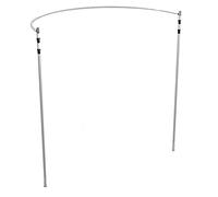 Trimming Shop Pipe & Drape Circular Backdrop, Adjustable Round Frame | 6ft - 10ft tall Upright Poles x 5ft Wide Curved Arch Crossbar for Weddings, Events & Upright & Crossbar Only