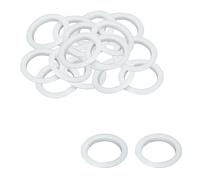 Trimming Shop Plastic Curtain Eyelets Round Shape Grommet Rings Clips for Window, Door, Room Curtains, Backdrop Attachment, DIY Drapery Supplies (40mm, White, 8pcs)