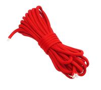 Trimming Shop Premium 4mm Bungee Shock Cord- Heavy Duty Elastic Rope, UV & Waterproof, Multicore Polyester Shock Cord for Camping, Kayaking, Cargo & Outdoor Use, Red, 5 Metres