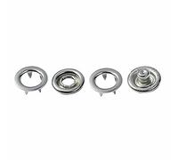 Trimming Shop Prym Press Studs Snap Poppers 10mm Silver Nickle Free Brass Fasteners for Baby Clothes, Bibs, Art & Craft Project, Clothing Accessory (1000 Sets)