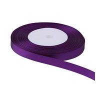 Trimming Shop Purple Ribbon Roll - 10mm x 25 Metres - Double Sided Satin Brightly Coloured - 100% Polyester - for Gift Wrapping, Decorating, Arts and Craft - Machine Washable