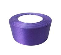 Trimming Shop Purple Ribbon Roll - 40mm x 25 Metres - Double Sided Satin Brightly Coloured - 100% Polyester - for Gift Wrapping, Decorating, Arts and Craft - Machine Washable
