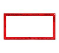 Trimming Shop Red Plastic PIP Postal Size Guide, Large Parcel | Lightweight Parcel Measurement Template For Royal Mail & Post Office Postage