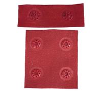 Trimming Shop Red Snap Popper Tape cut Fastener Ribbon with Snap Stud Press Fastening Sewing Duvet Tape for Baby Jumpsuits, Toddles Clothes, Sewing Small Garments, 50 pcs