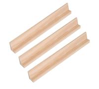 Trimming Shop Replacement Letter Tiles Holder Mah Jongg Game Square Rack Wooden Tray Tile Holder Stand for Word Games, Arts & Craft, DIY Projects, 34cm, 3pcs