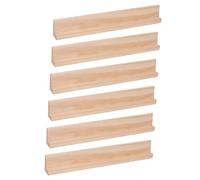 Trimming Shop Replacement Letter Tiles Holder Mah Jongg Game Square Rack Wooden Tray Tile Holder Stand for Word Games, Arts & Craft, DIY Projects, 34cm, 6pcs
