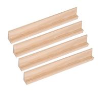 Trimming Shop Replacement Letter Tiles Holder Mah Jongg Game Square Rack Wooden Tray Tile Holder Stand for Word Games, Arts & Craft, DIY Projects, 34cm, 4pcs