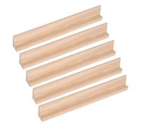 Trimming Shop Replacement Letter Tiles Holder Mah Jongg Game Square Rack Wooden Tray Tile Stand for Word Games, Arts & Craft, DIY Projects, 45cm Length, 5pcs