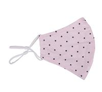 Trimming Shop Reusable Face Mask Washable Face Covering Bandana Face Mask, 3 Layer Cotton Face Mask Breathable Fashion Face Mask for Protection Against Pollution, Light Pink & Black, 3pcs
