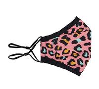 Trimming Shop Reusable Face Mask Washable Face Covering Bandana Face Mask, 3 Layer Cotton Face Mask Breathable Fashion Face Mask for Protection Against Pollution, Light Pink, 10pcs