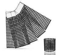 Trimming Shop Rhinestone & Diamante Napkin Rings - Decorative Acrylic Napkin Holders for Weddings, Valentine’s, Birthdays, Christmas, and Xmas Dining Party - 13cm x 4cm, 50pcs, Black