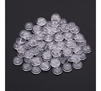 Trimming Shop Round Plastic Buttons 2 Holes for Sewing Clothing, Sewing Crafts, Children’s Handmade Decoration, Knitting, DIY Projects (10mm, Clear, 25pcs)