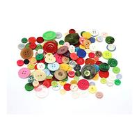 Trimming Shop Round Resin Buttons 2 & 4 Holes Assorted Mixed Colours and Sizes For Sewing Craft, Children’s Handmade Decoration, DIY Project, 50g, Mixed Bright Colours