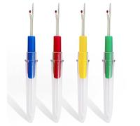 Trimming Shop Seam Ripper with Cap - Stitch Unpicker Tool with Stainless Steel Blade for Hand Sewing, Embroidery, Cross Stitch Thread Cutting, Ergonomic Handle, Essential Sewing Accessory, 10 Pieces