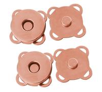 Trimming Shop Sew On Magnetic Press Stud Clasps, 14mm, 10pcs, Rose Gold