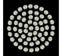 Trimming Shop Sew on Rhinestones Diamantes Clear Diamond stones for Art & Craft, Scrapbook Embellishments, Garments, Decoration, jewelry, Dress 50 x 12mm (Flower Pattern)