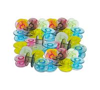 Trimming Shop Sewing Machine Bobbins 25 Pieces Plastic Bobbin for Sewing Machine Universal Multicolour Bobbin for Household, Industrial Use, Sewing Machine Accessories