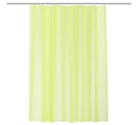Trimming Shop Shower Curtain & 12 Hooks, Mold and Mildew Resistant 72x72 Inch Long, Washable PEVA Plain Bathroom Curtains, Shower Curtain Liner 180 x 180cm, Lime Green