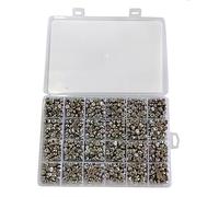 Trimming Shop Silver A-Z Alphabet Letter Cube Beads with Storage Box | Silver Acrylic Cube Beads With White A-Z Letters Are Ideal For Bracelets, Keychains, Jewellery And Personalised Diy Crafts