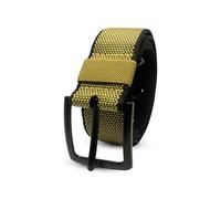 Trimming Shop Single Grommet Polyester Belt, 125cm (49.2”) Rivet Eyelet Studded Heavy Duty Polyester Web Work Belt with Metal Buckle for Work, Outdoor, and Casual Use (Beige)