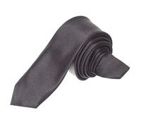 Trimming Shop Skinny Neck Tie 5cm Solid Colour Slim Ties Soft Polyester for Formal Wear Skinny Tie Unisex Classic Formal Necktie for Wedding, Prom, Celebration, Party & Business Meeting - Black