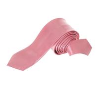 Trimming Shop Skinny Neck Tie 5cm Solid Colour Slim Ties Soft Polyester for Formal Wear Skinny Tie Unisex Classic Formal Necktie for Wedding, Prom, Celebration, Party & Business Meeting - Rose Pink