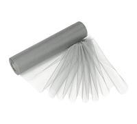 Trimming Shop Snow Sheer Silver Organza Roll 25m x 29cm Glitter Sashes