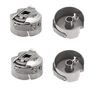 Trimming Shop Stainless Steel Sewing Machine Bobbin Case Silver 2 Pcs