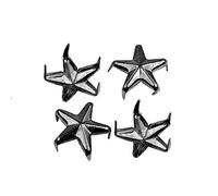 Trimming Shop Star Studs Claw Rivets, Nailhead Punk Decorative Hand Press Spikes for DIY, Scrapbooking, Goth & Fashion Accessories, 10mm, Gunmetal, 50pcs