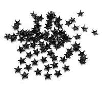 Trimming Shop Star Studs Claw Rivets, Nailhead Punk Decorative Hand Press Spikes for DIY, Scrapbooking, Goth & Fashion Accessories, 10mm, Black, 50pcs